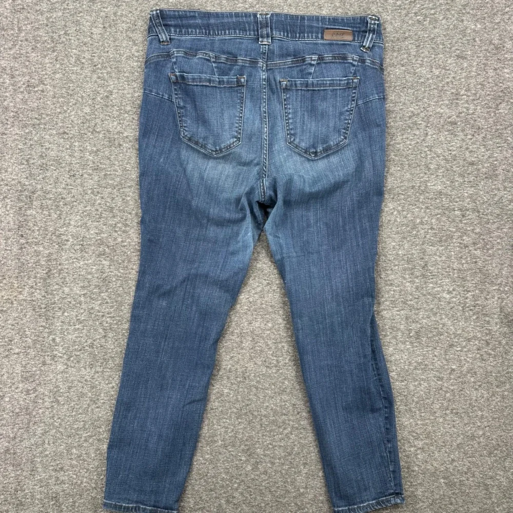 Jag Jeans Womens 18 Mid Rise Skinny Pull On Jeans Medium Wash Blue Stretch Denim